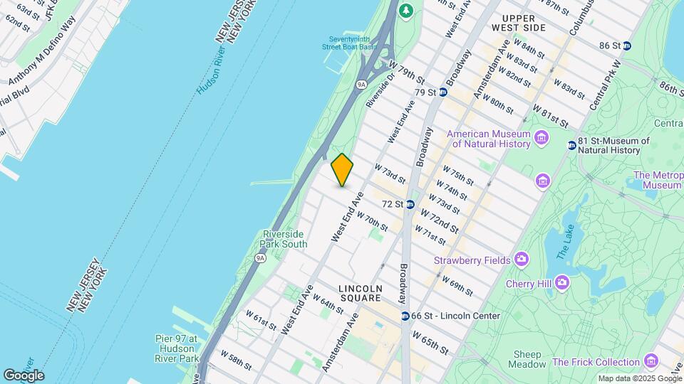 320 W 71st St Map and Location Details
