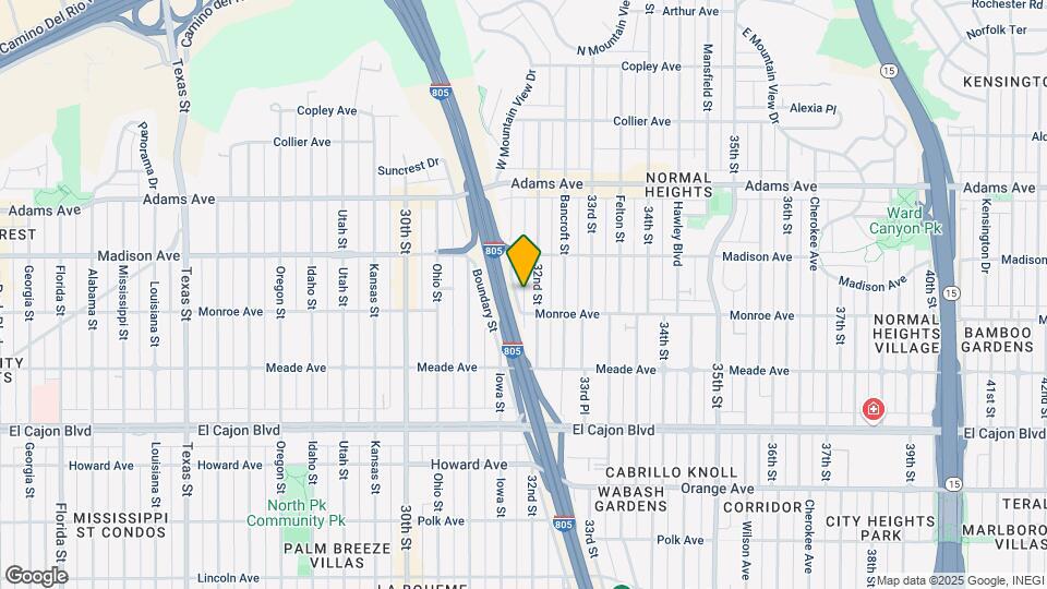 3162 Monroe Ave Map and Location Details