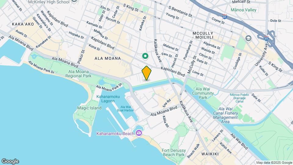 1868 Ala Wai Blvd Map and Location Details