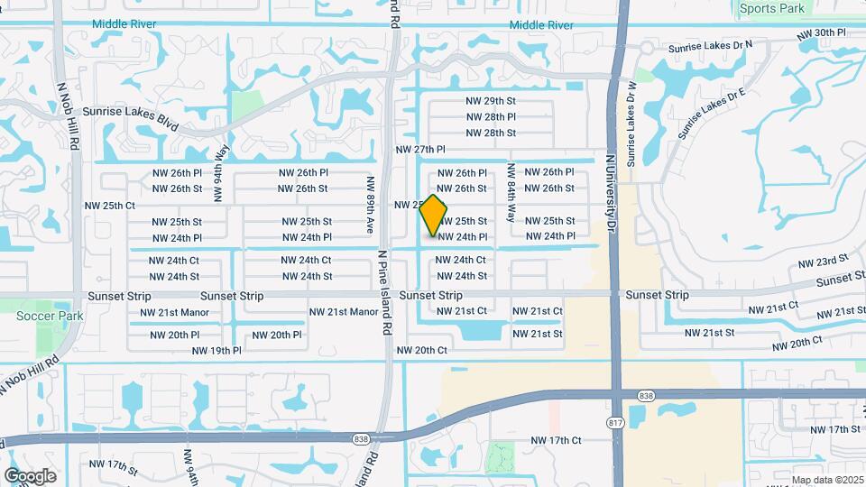 8690 NW 24th Pl Map and Location Details