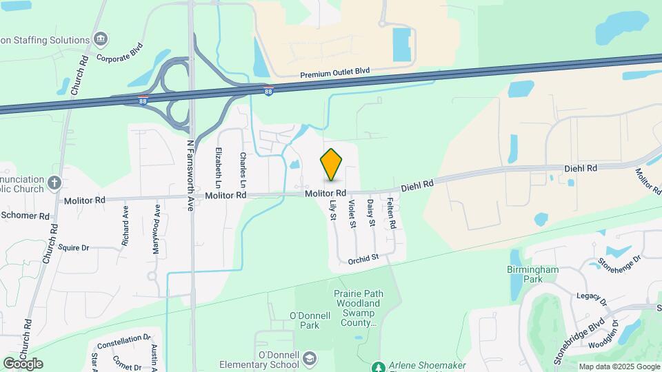 1664 Molitor Rd Map and Location Details