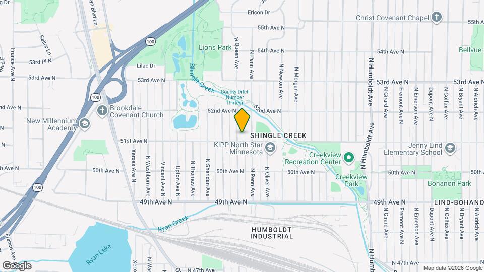 5106 N Queen Ave Map and Location Details