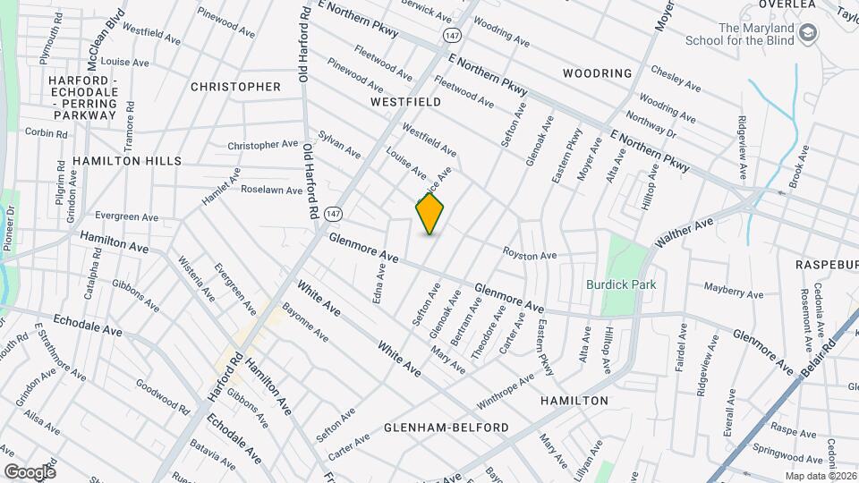 6008 1/2 Burgess Ave Map and Location Details