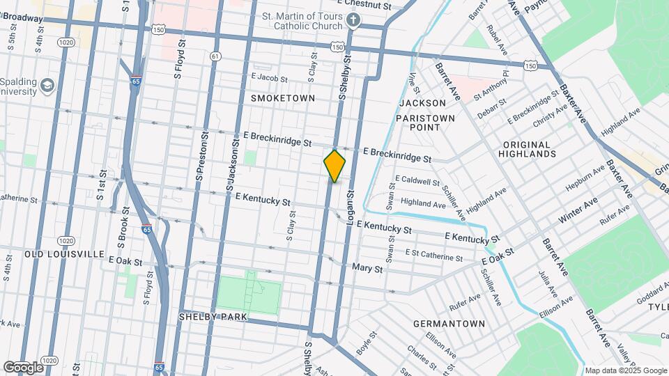 951 S Shelby St Map and Location Details