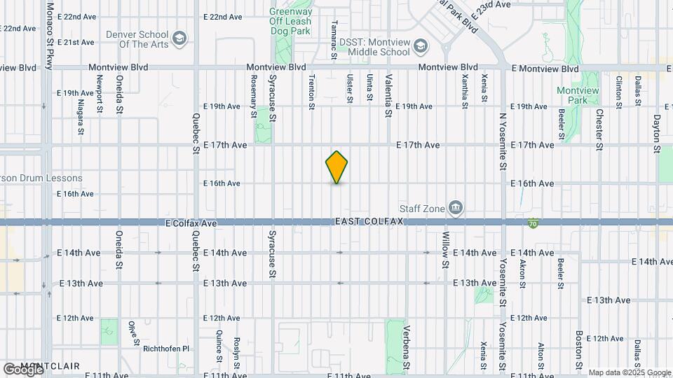 1580 Tamarac St Map and Location Details