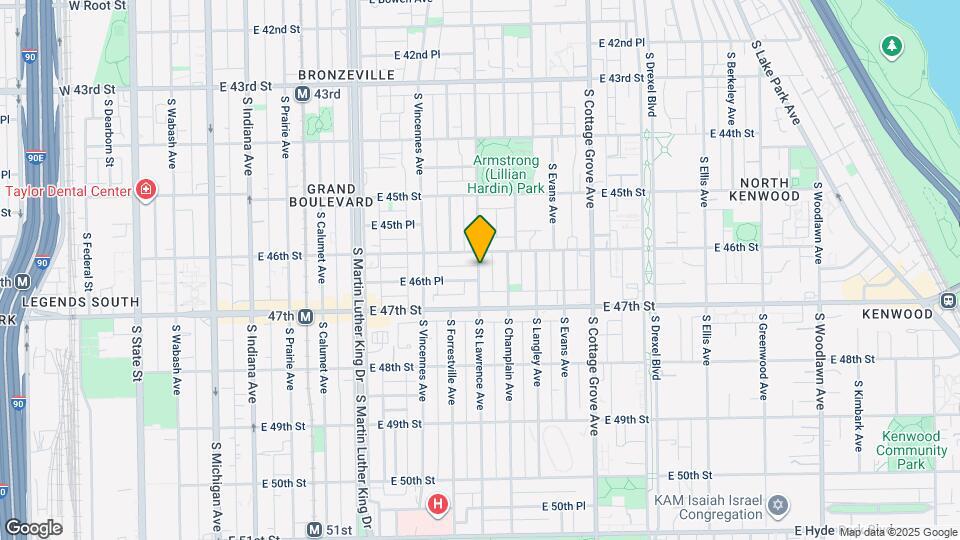 4607 S St Lawrence Ave Map and Location Details