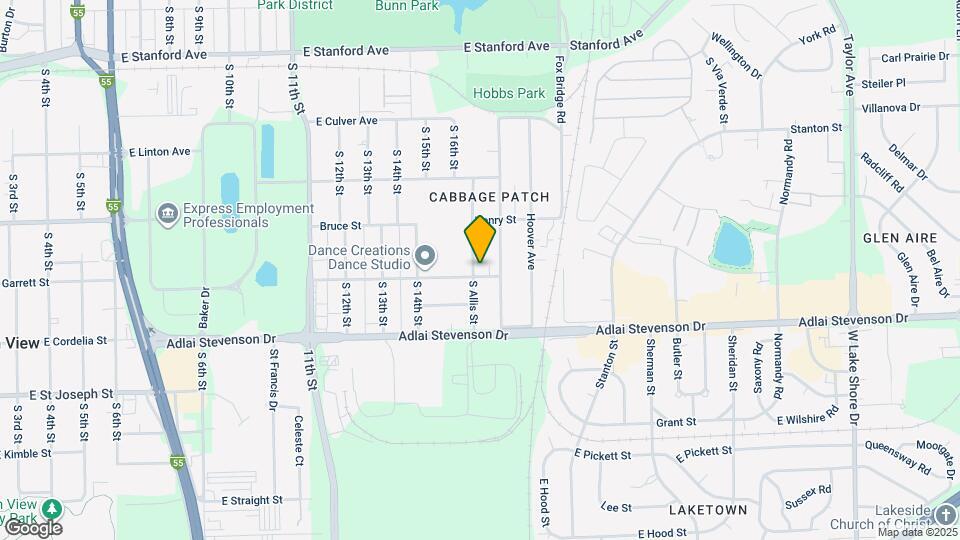 1601 E Cottonwood St Map and Location Details