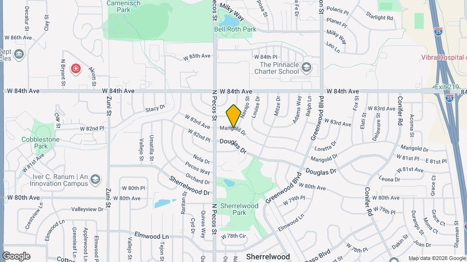 1460 Marigold Dr Map and Location Details