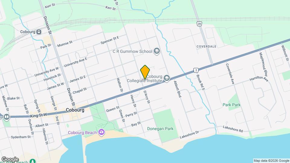 242 D'Arcy St Map and Location Details