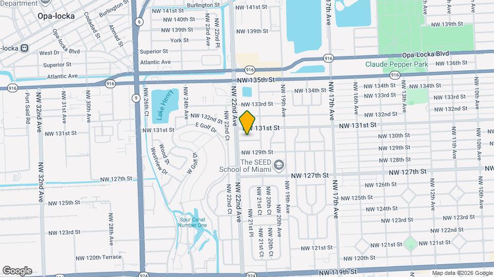 2145 NW 130th St Map and Location Details