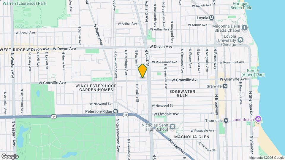 1620 W Granville Ave Map and Location Details