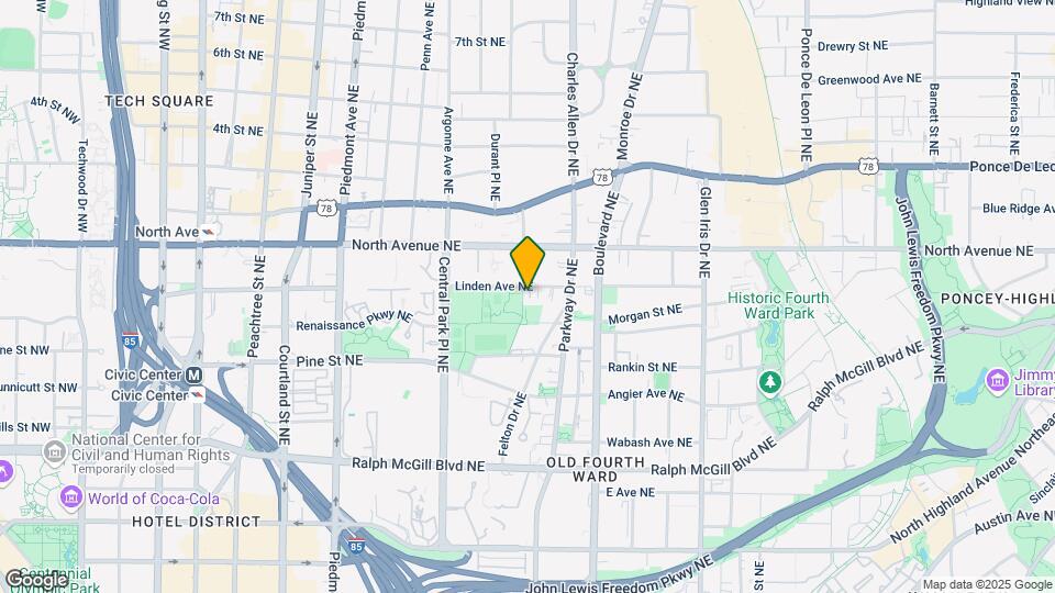 389 Linden Ave NE Mapa y Detalles de la Ubicación