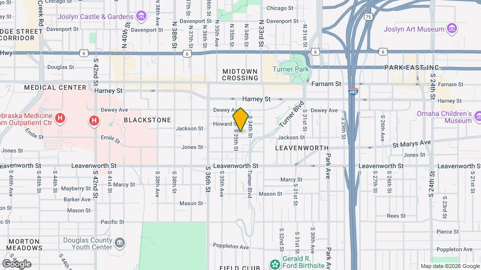 3418 Jackson St Map and Location Details