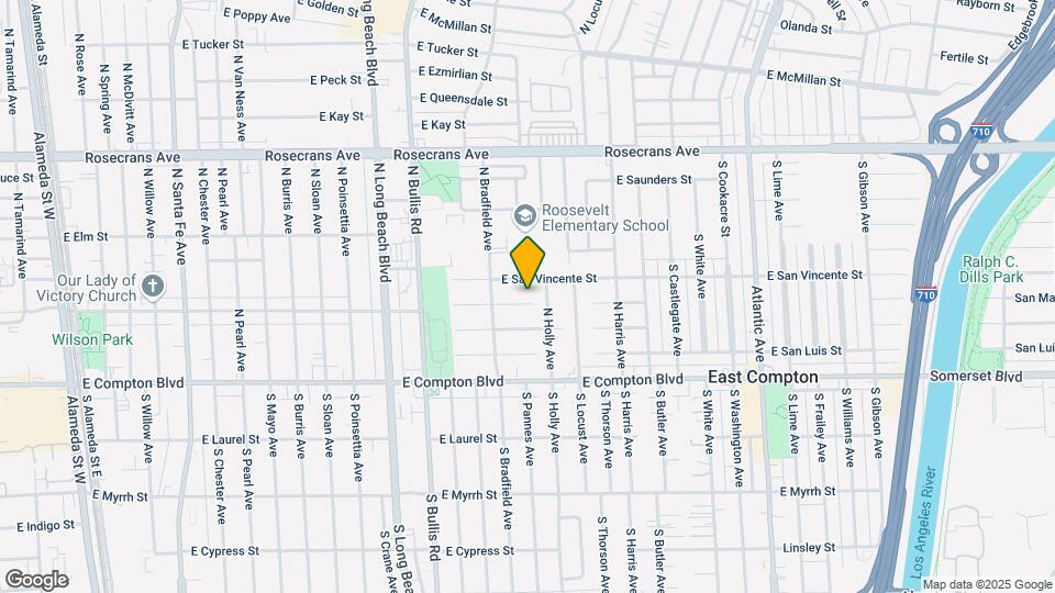 1905 E Palmer St Map and Location Details