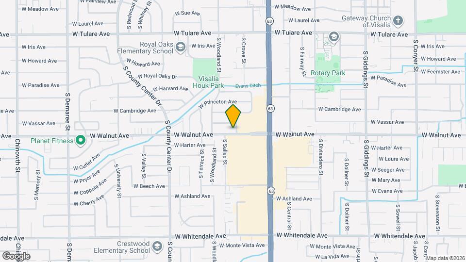 2344 W Walnut Ave Map and Location Details