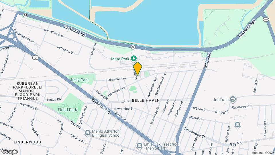 1420 Chilco St, Unit 1420 ADU Map and Location Details