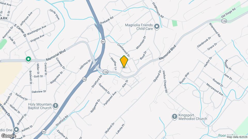 2110 Hawthorne St Map and Location Details