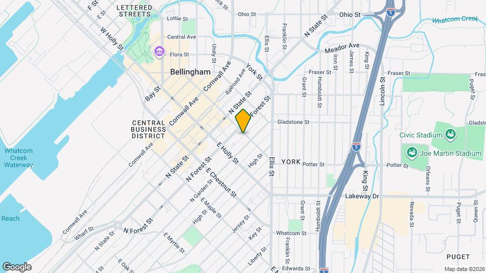 410 E Magnolia St Map and Location Details