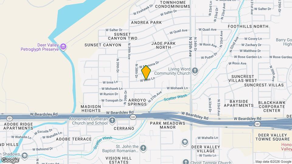 3759 W Irma Ln Mapa y Detalles de la Ubicación