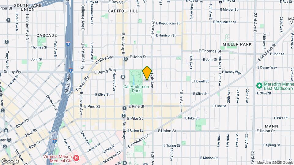 1121 E Howell St Mapa y Detalles de la Ubicación