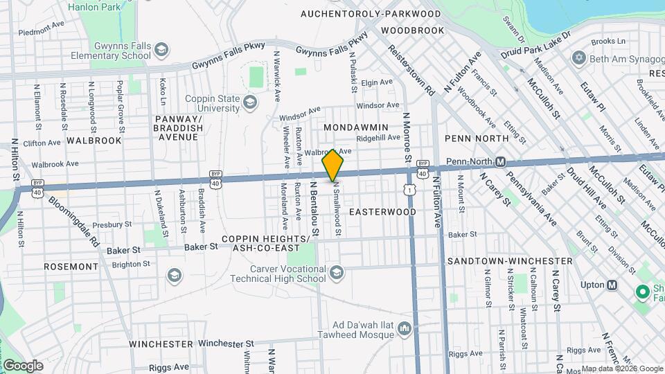 1812 N Smallwood St Map and Location Details