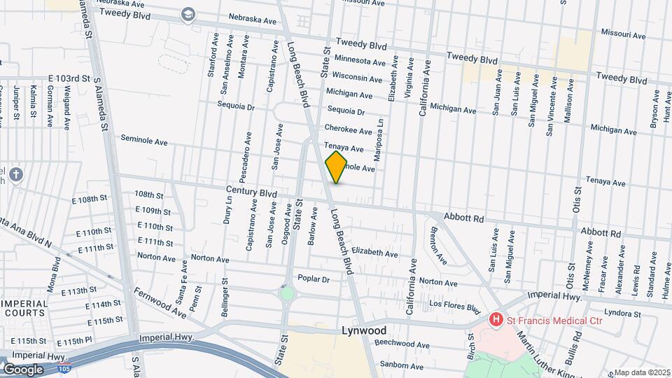 10600 Long Beach Blvd Map and Location Details