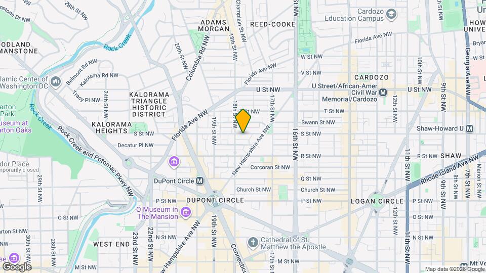 1748 S St NW Map and Location Details