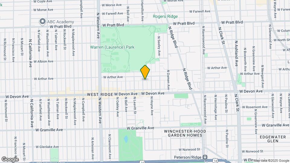 6441 N Hamilton Ave Map and Location Details