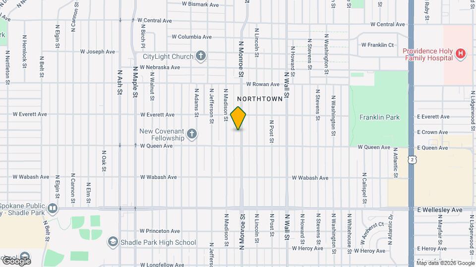 5123 N Monroe St Map and Location Details