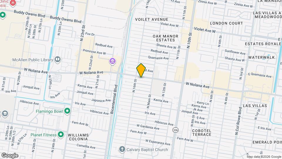 1509 W Nolana Ave Map and Location Details