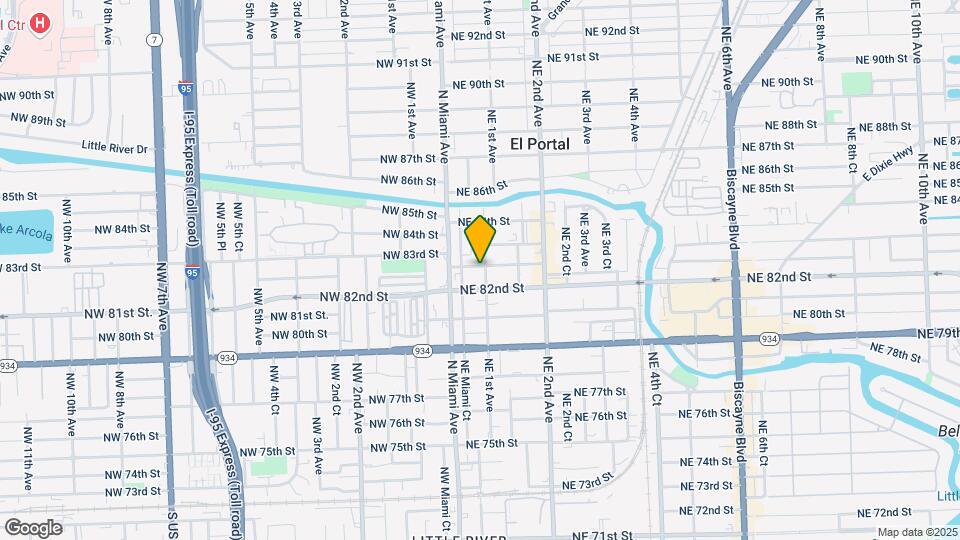80 NE 82nd Ter Map and Location Details