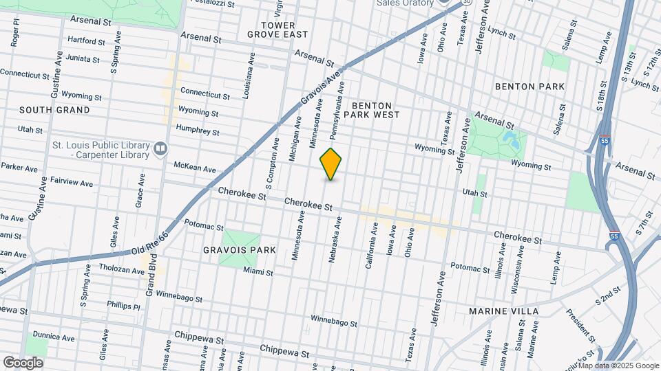 3324 Park Ave Map and Location Details