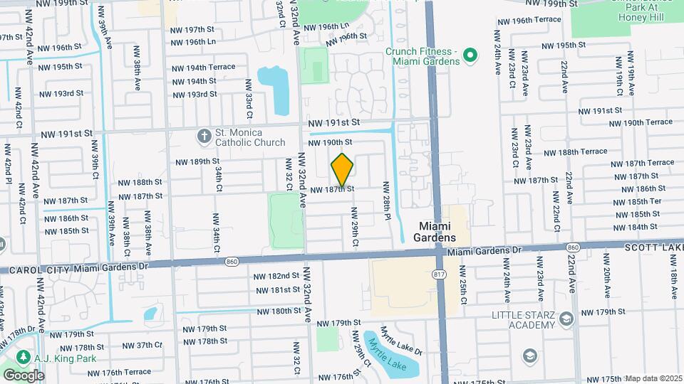 2970 NW 187th St Map and Location Details