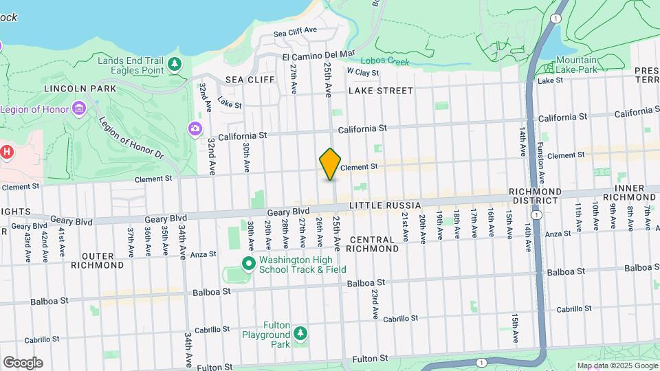 437 25th Ave Mapa y Detalles de la Ubicación