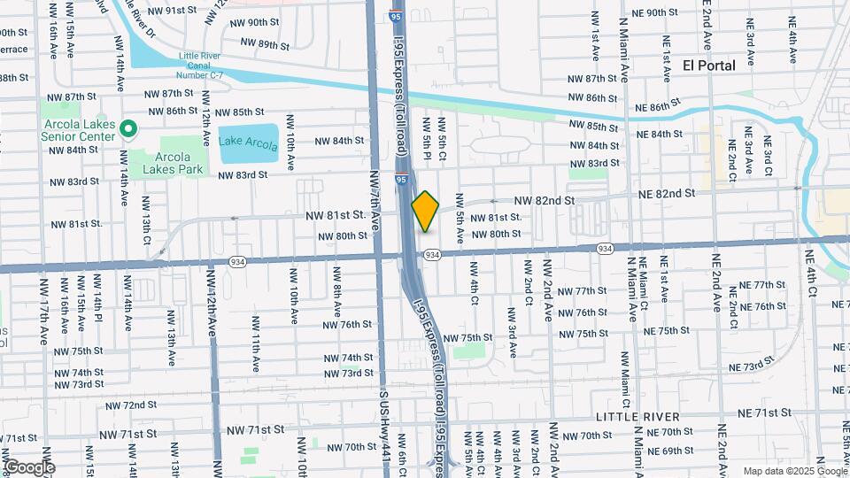 7943 NW 6th Ave Map and Location Details
