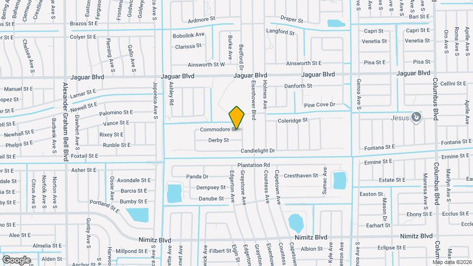 962 Commodore St Map and Location Details