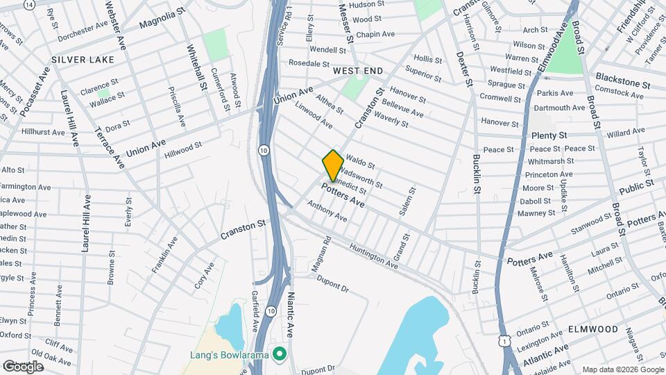 821 Potters Ave Mapa y Detalles de la Ubicación