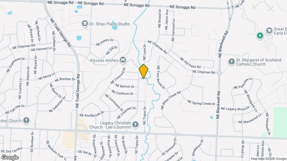 612 NE Topaz Dr Map and Location Details