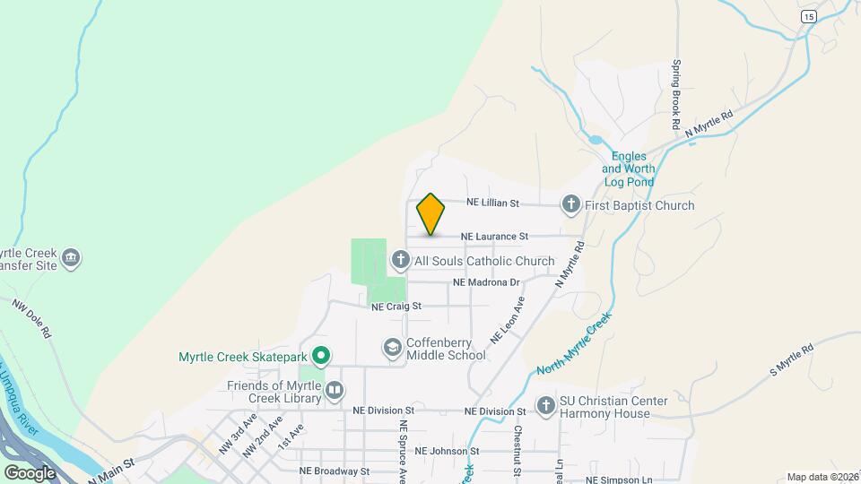 654 NE Laurance St Map and Location Details