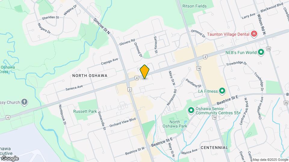 43 Taunton Rd E Map and Location Details