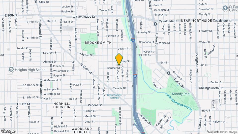 602 Cordell St Map and Location Details