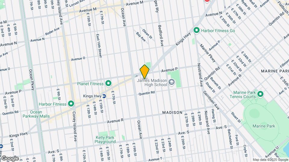 1680 E 22nd St Mapa y Detalles de la Ubicación