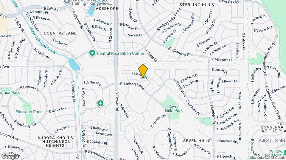 18801 E Linvale Cir Map and Location Details