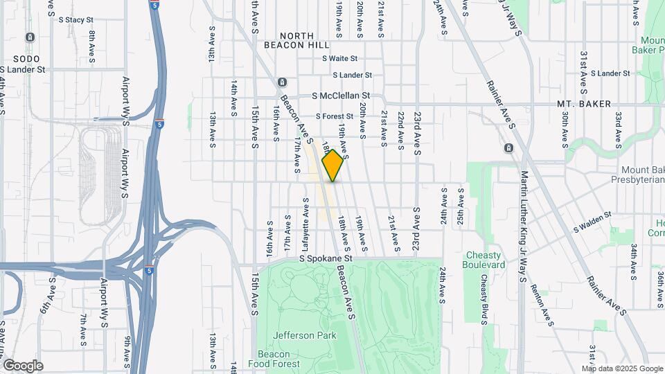 1747 S Hanford St Map and Location Details