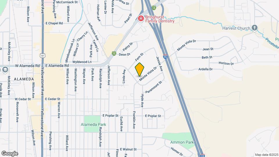 1260 Monte Vista Dr Map and Location Details