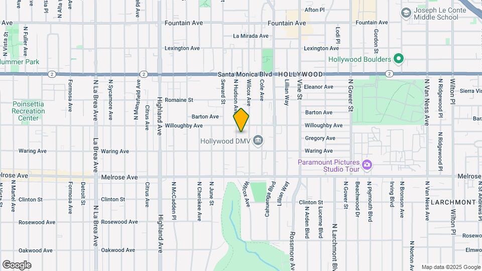 838 N Hudson Ave Map and Location Details