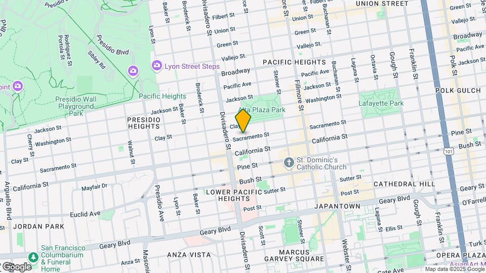 2814-2818 Sacramento St Mapa y Detalles de la Ubicación