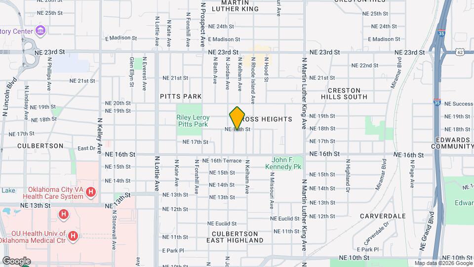 1814 N Jordan Ave Map and Location Details