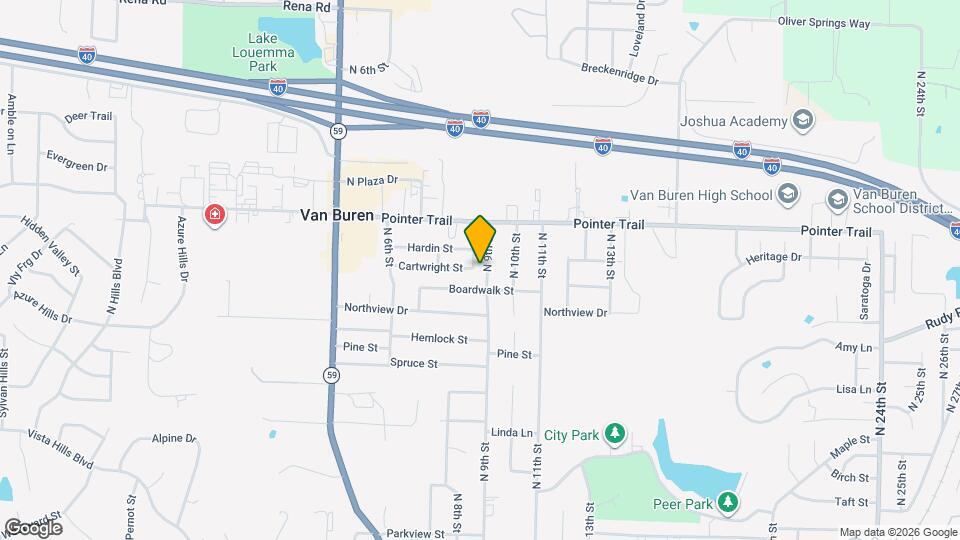 1505 N 9th St Map and Location Details