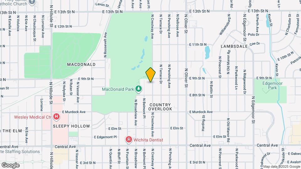 939 N Crestway St Mapa y Detalles de la Ubicación
